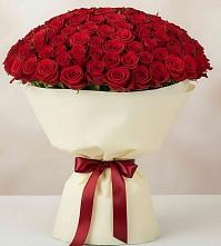 Букет 101 Красная роза Милано в Атагае