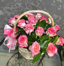 Цветочная композиция из Розы в корзине в Атагае