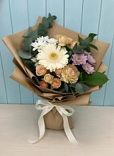 Букет цветов из:  Герберы и Хризантемы в Атагае