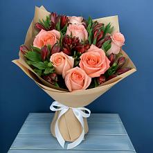 Букет цветов из:  Розы и Альстромерии #REPLACE_PRED# Атагае