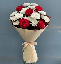 Букет цветов из:  Розы и Хризантемы в Атагае