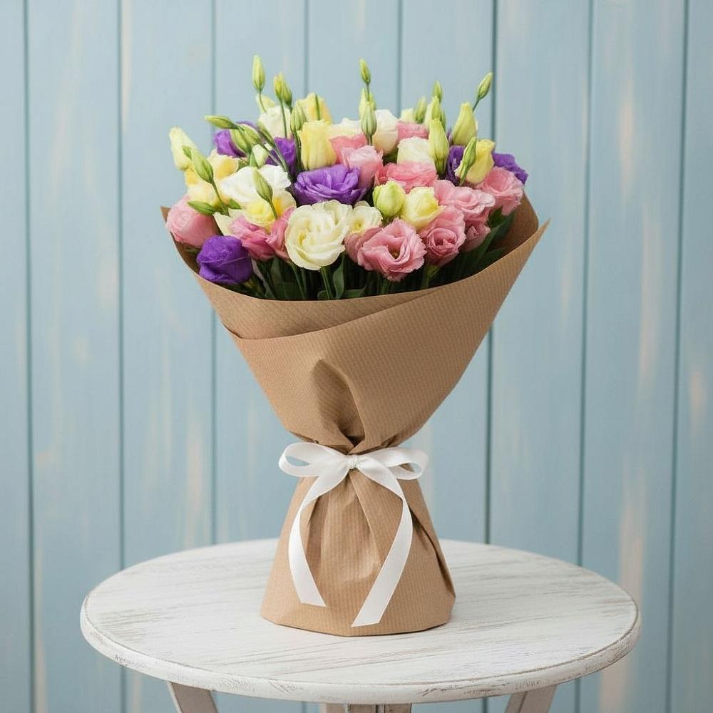 Букет цветов из: Лизиантусы в Атагае