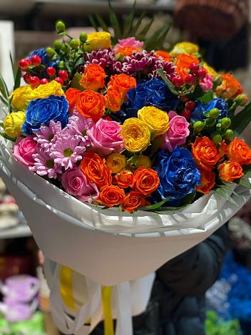 Букет цветов из: Розы и Хризантемы в Атагае