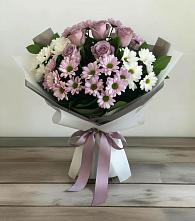Букет цветов из:  Хризантемы и Розы в Атагае