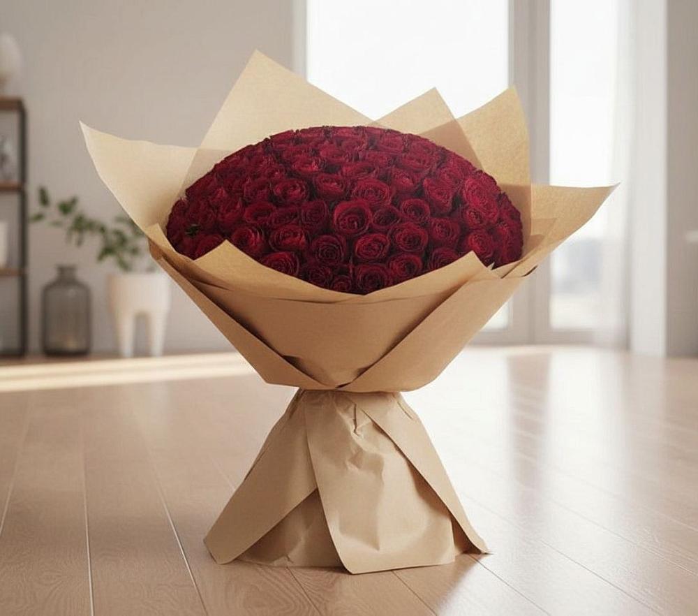 Букет 101 Красная роза в Атагае