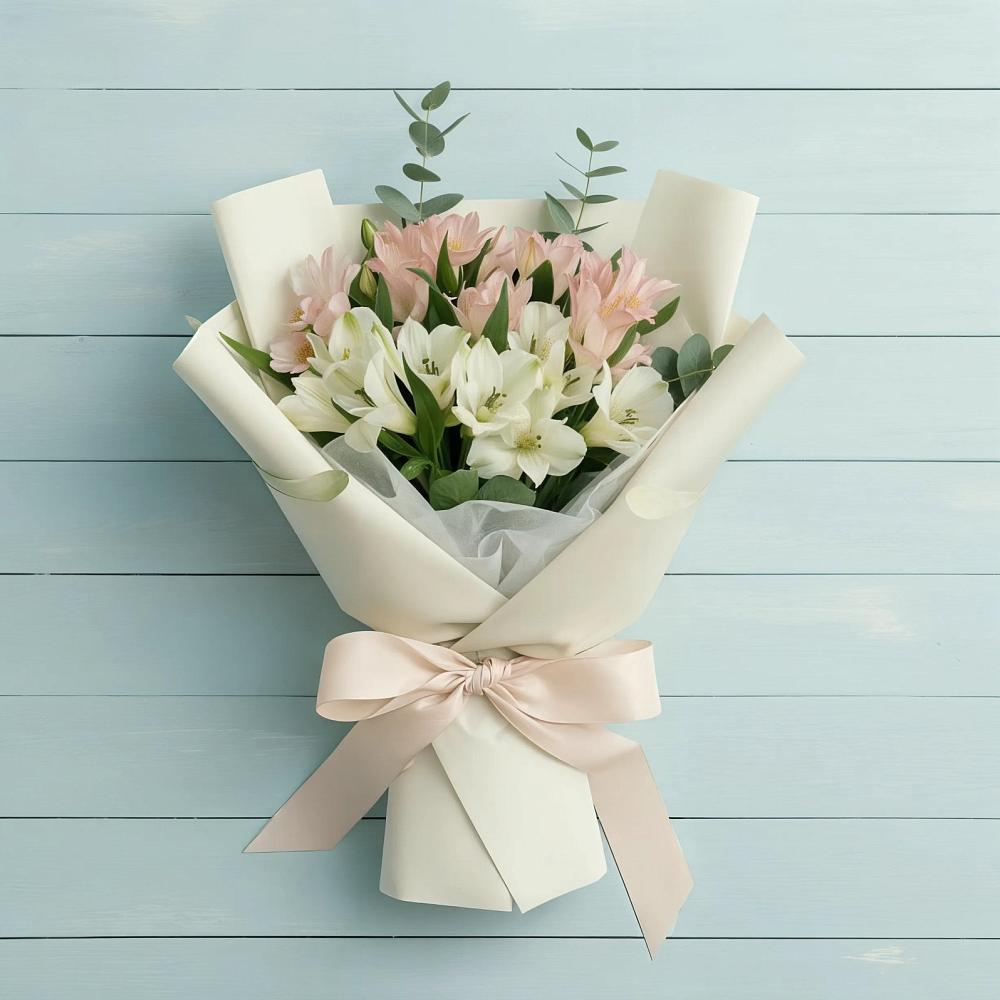 Букет цветов из: Альстромерии в Атагае