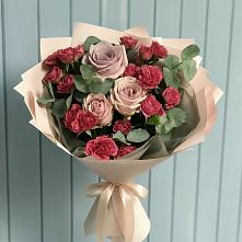 Букет цветов из:  Гвоздики и Розы #REPLACE_PRED# Атагае