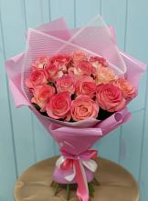 Букет 15 Розовых роз Равель #REPLACE_PRED# Атагае